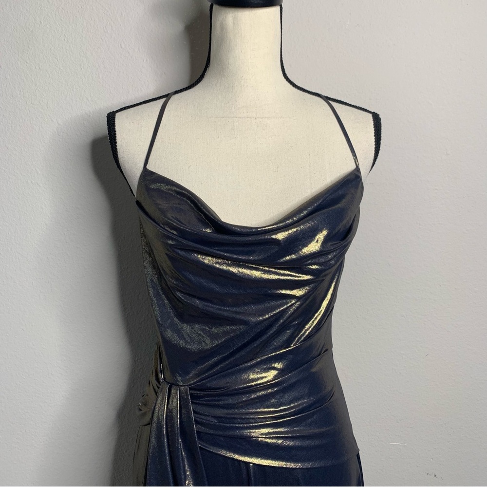 Ever New Shimmering Metallic Midi Dress - Picture 4 of 15